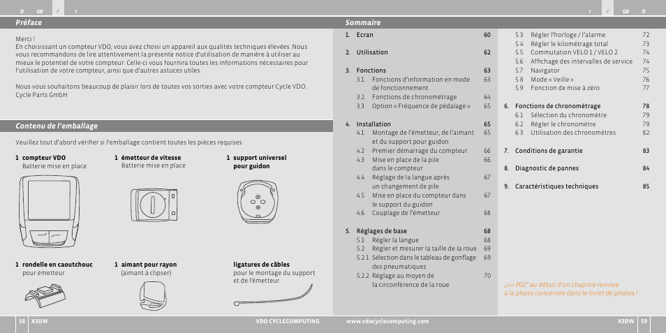 VDO WL X3 DW User Manual | Page 30 / 364