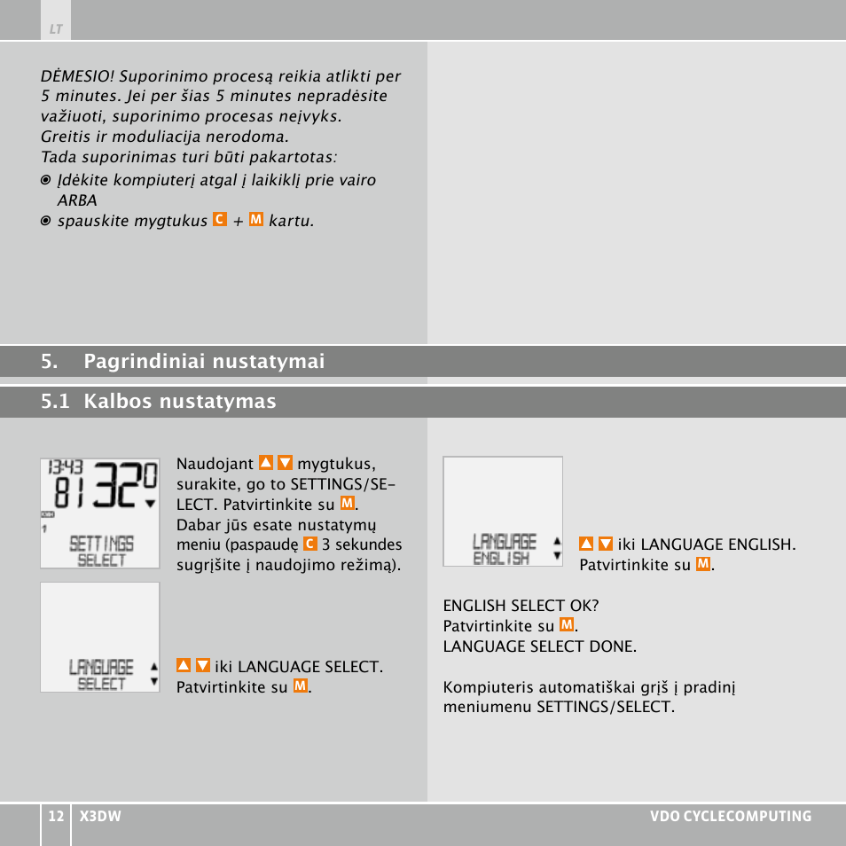 VDO WL X3 DW User Manual | Page 312 / 364