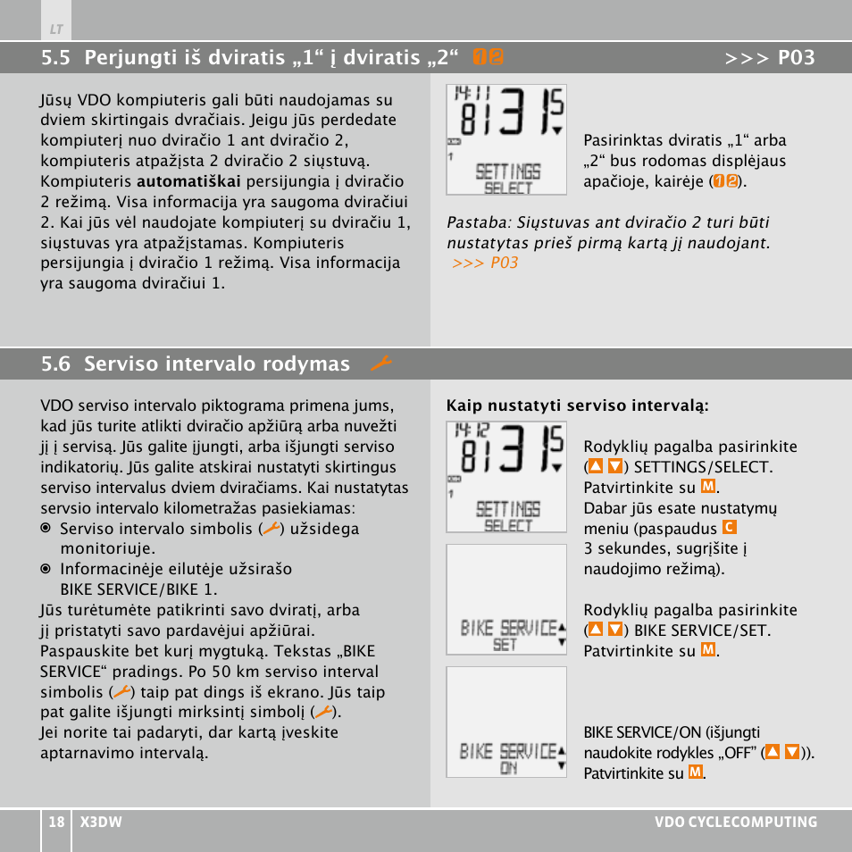 VDO WL X3 DW User Manual | Page 318 / 364