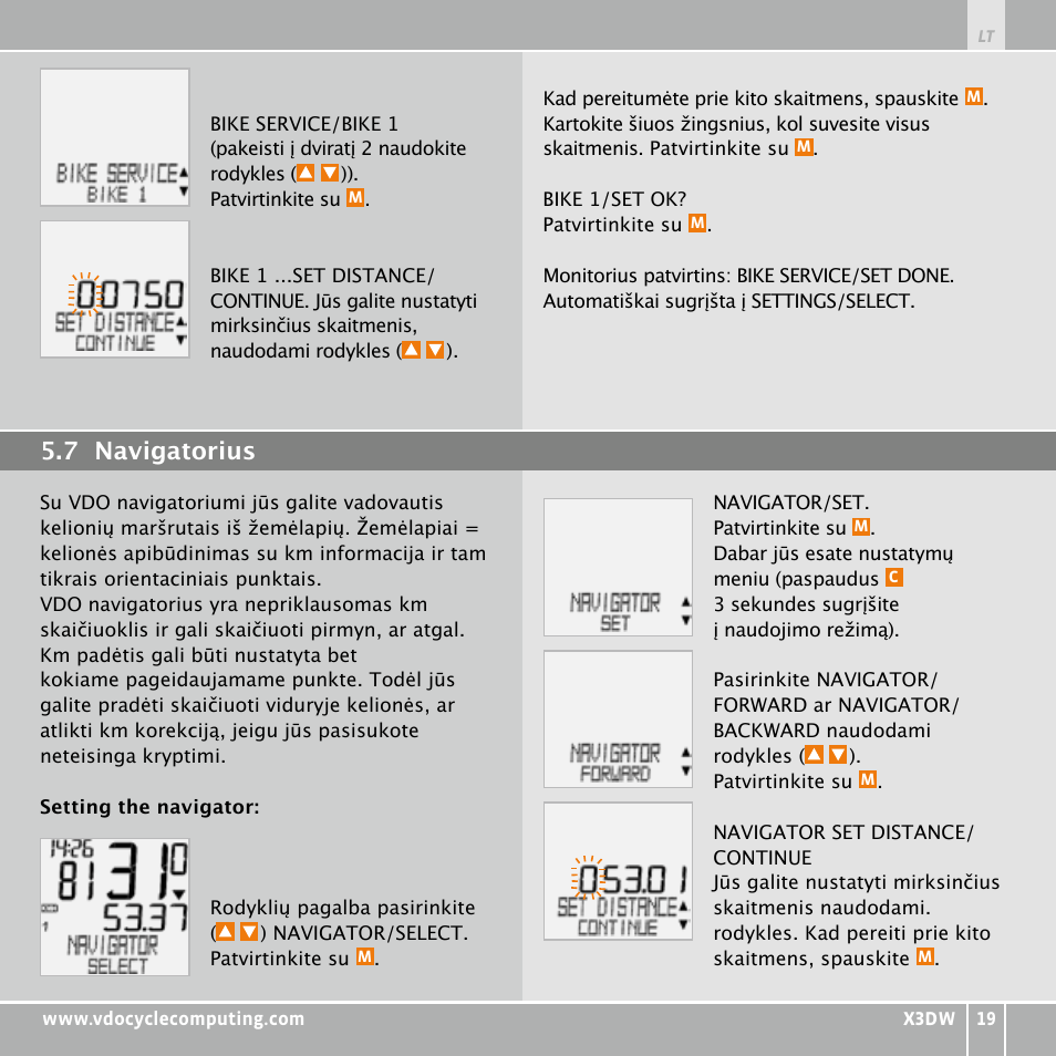 VDO WL X3 DW User Manual | Page 319 / 364