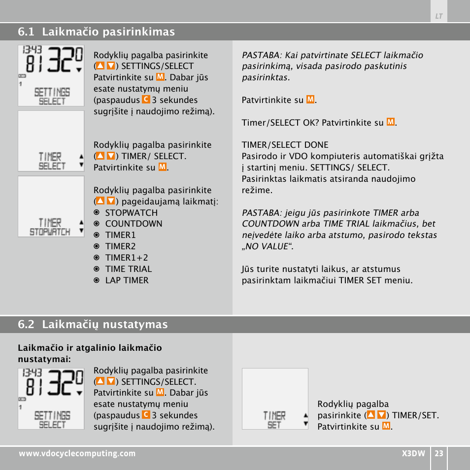 VDO WL X3 DW User Manual | Page 323 / 364