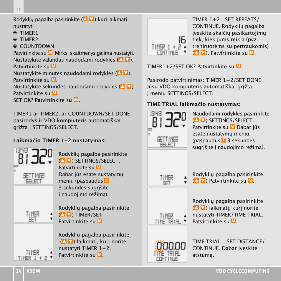 VDO WL X3 DW User Manual | Page 324 / 364