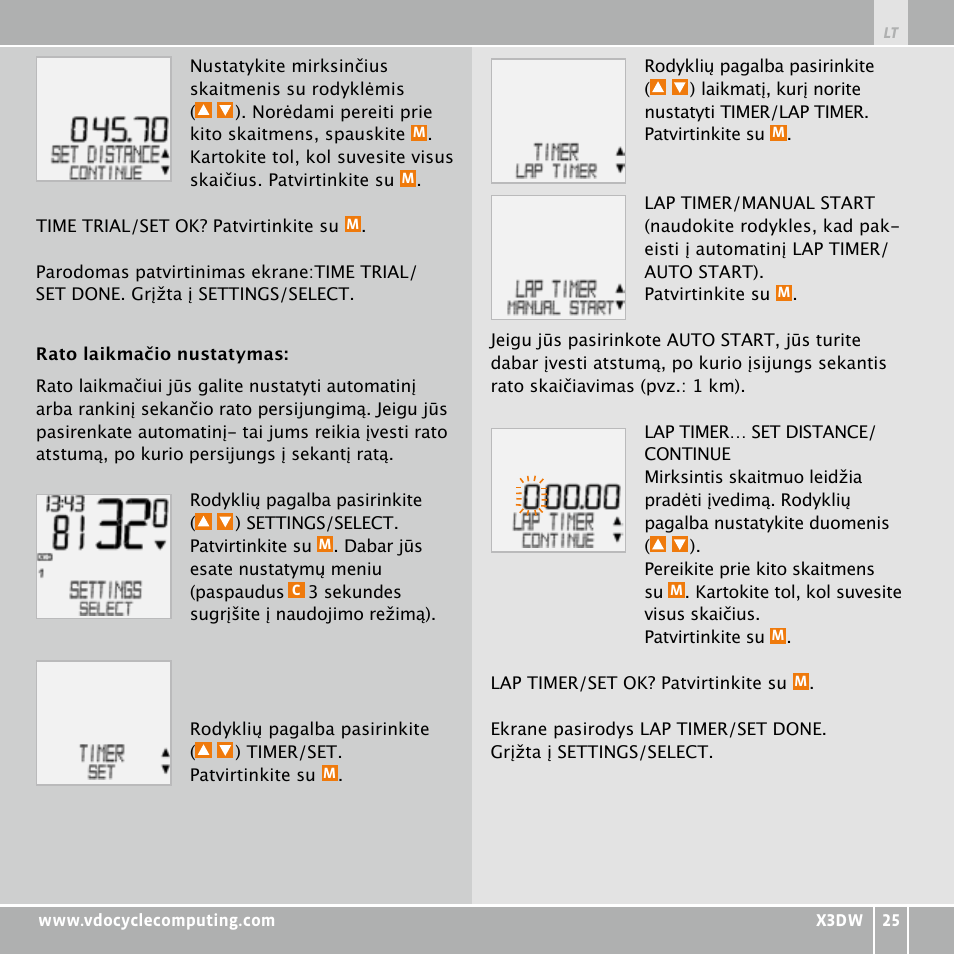 VDO WL X3 DW User Manual | Page 325 / 364