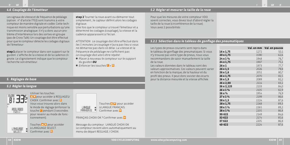 VDO WL X3 DW User Manual | Page 35 / 364