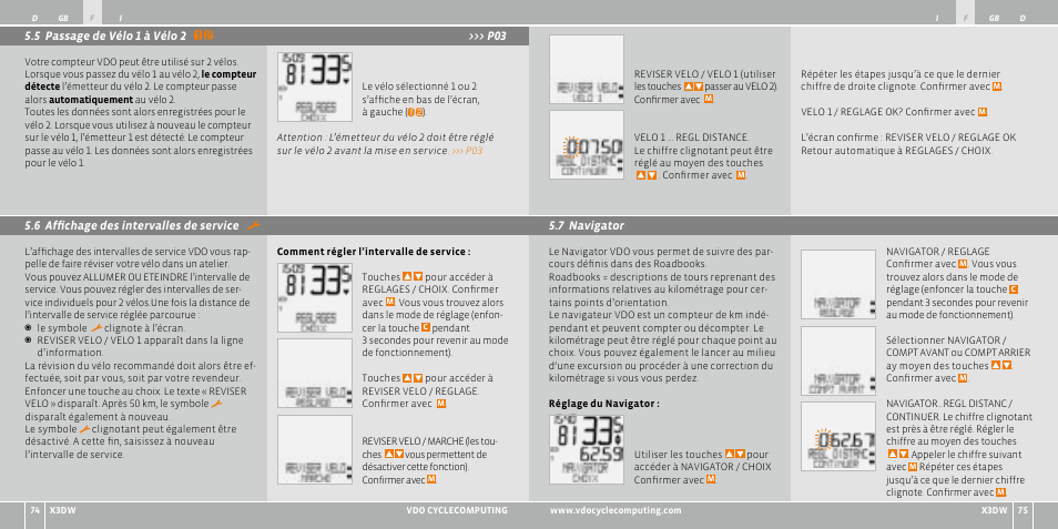 VDO WL X3 DW User Manual | Page 38 / 364