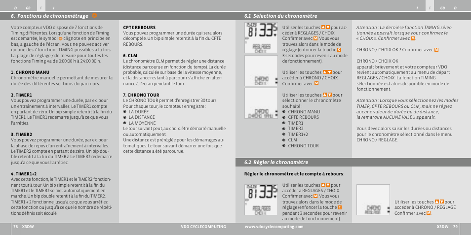 VDO WL X3 DW User Manual | Page 40 / 364