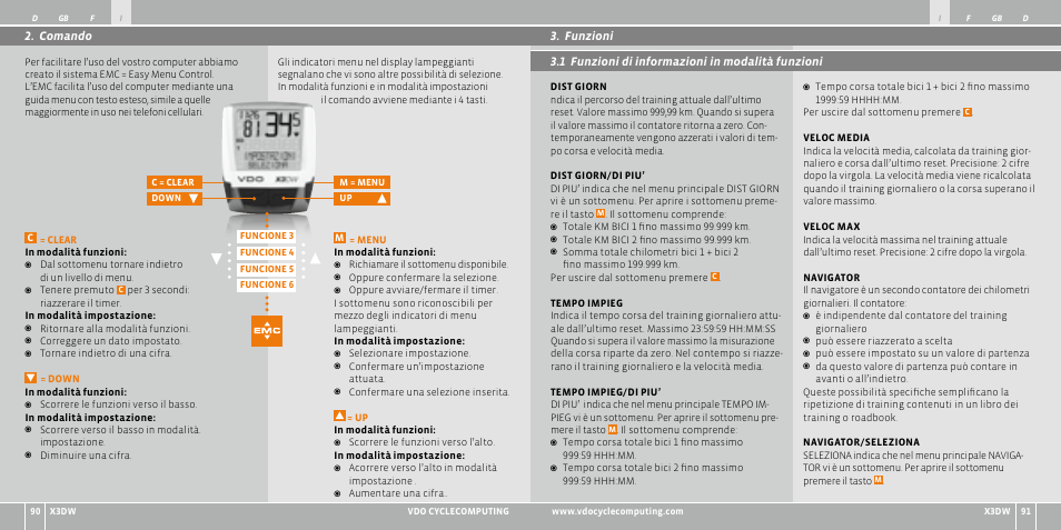 VDO WL X3 DW User Manual | Page 46 / 364