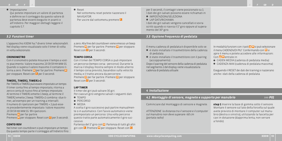 VDO WL X3 DW User Manual | Page 47 / 364