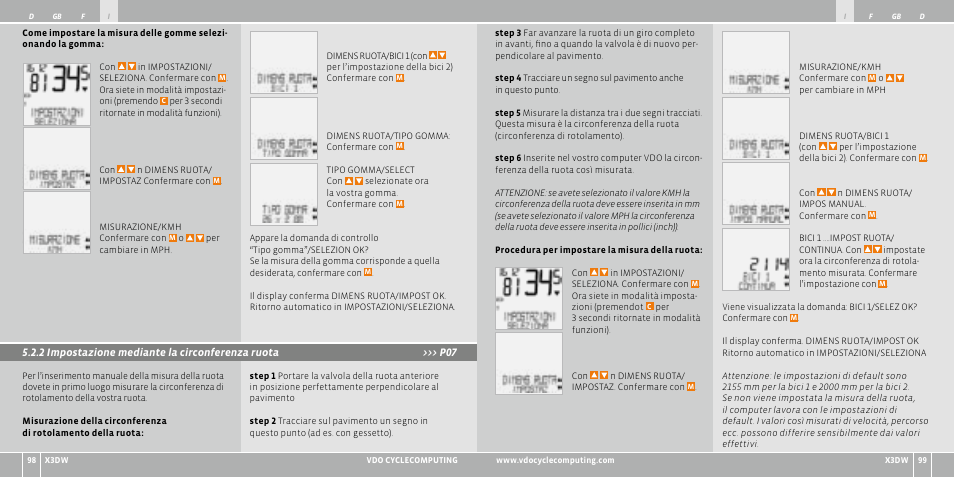 VDO WL X3 DW User Manual | Page 50 / 364
