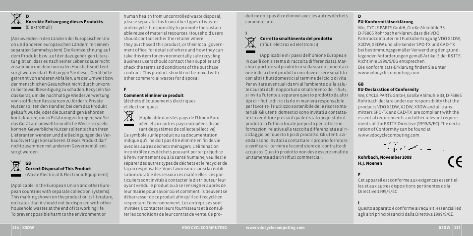 VDO WL X3 DW User Manual | Page 58 / 364