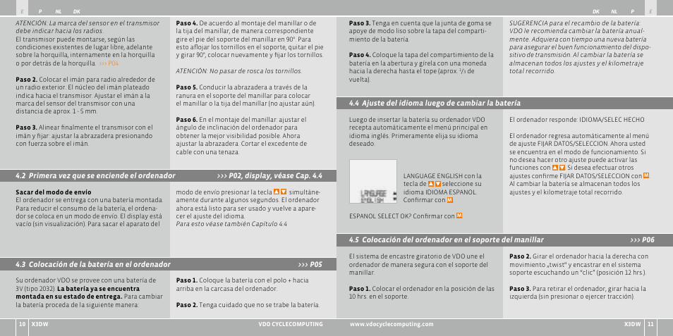 VDO WL X3 DW User Manual | Page 65 / 364