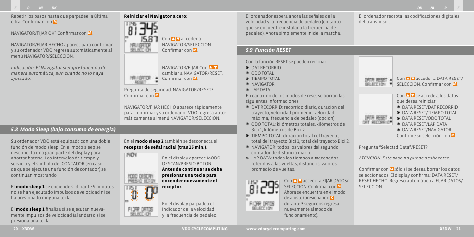 VDO WL X3 DW User Manual | Page 70 / 364