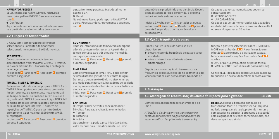 VDO WL X3 DW User Manual | Page 78 / 364