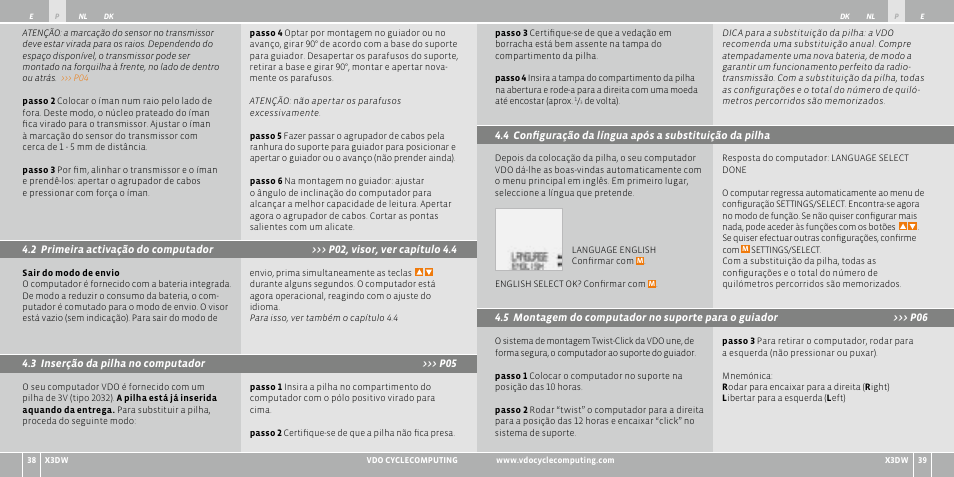 VDO WL X3 DW User Manual | Page 79 / 364