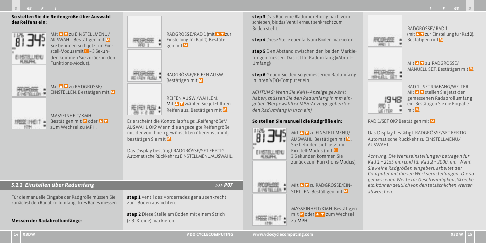 VDO WL X3 DW User Manual | Page 8 / 364