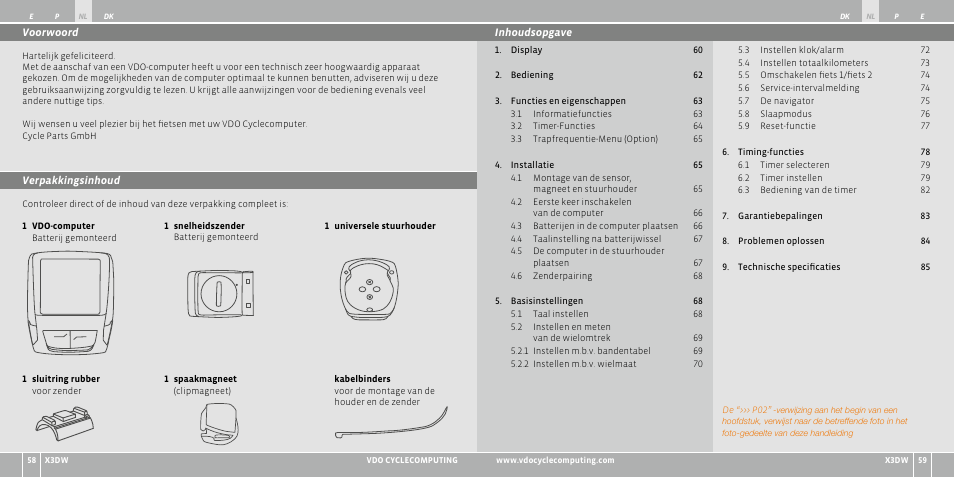 VDO WL X3 DW User Manual | Page 89 / 364