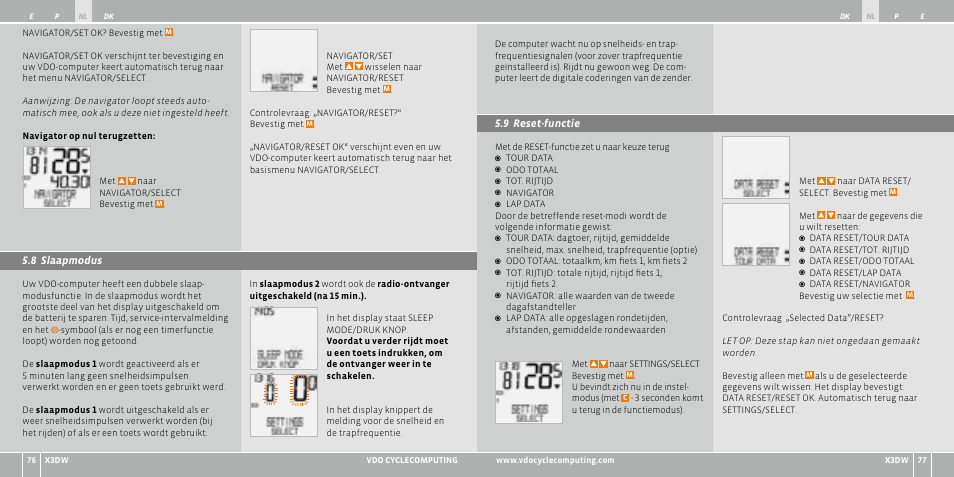 VDO WL X3 DW User Manual | Page 98 / 364