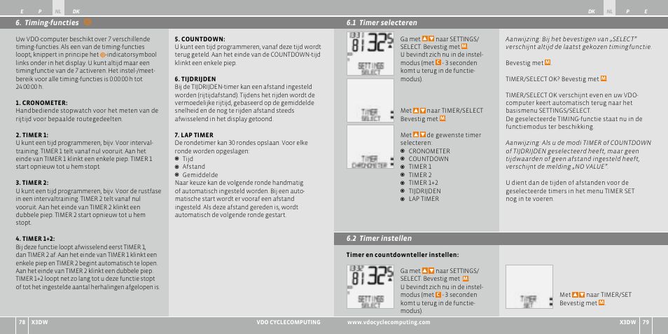 VDO WL X3 DW User Manual | Page 99 / 364