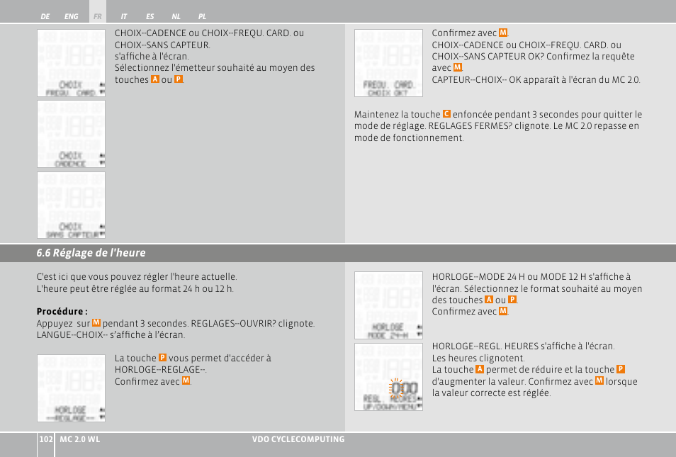 VDO WL MC 2.0 User Manual | Page 102 / 272