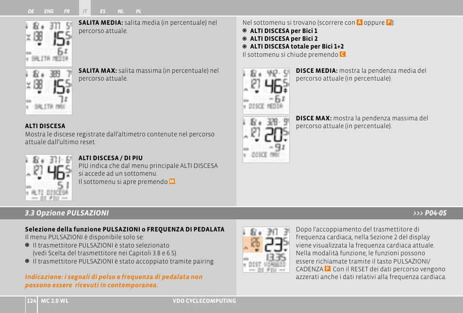 VDO WL MC 2.0 User Manual | Page 124 / 272