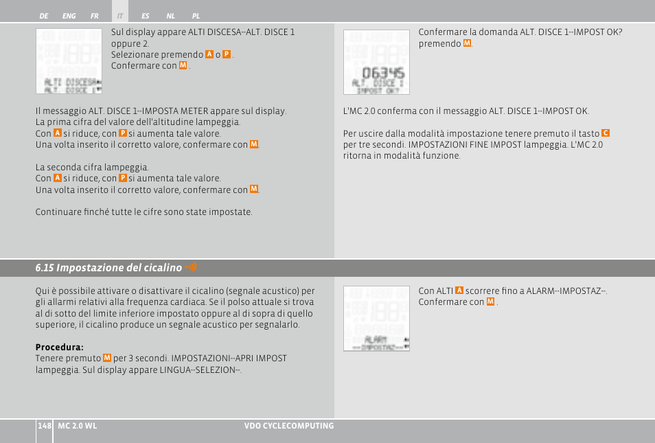 VDO WL MC 2.0 User Manual | Page 148 / 272