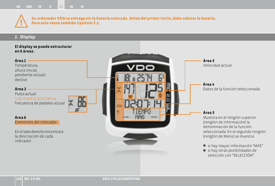 VDO WL MC 2.0 User Manual | Page 156 / 272