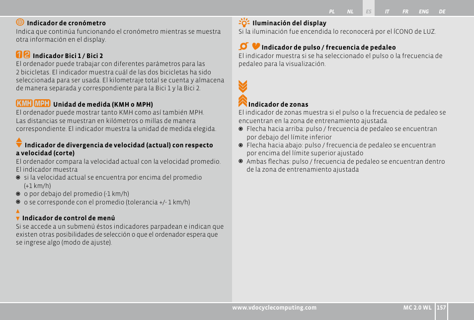 VDO WL MC 2.0 User Manual | Page 157 / 272