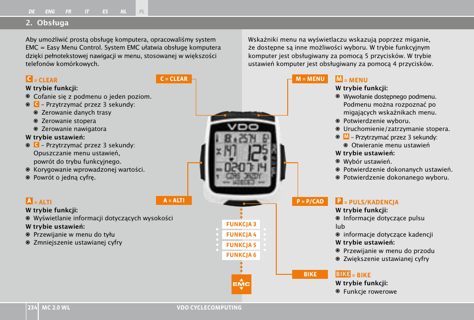 VDO WL MC 2.0 User Manual | Page 234 / 272