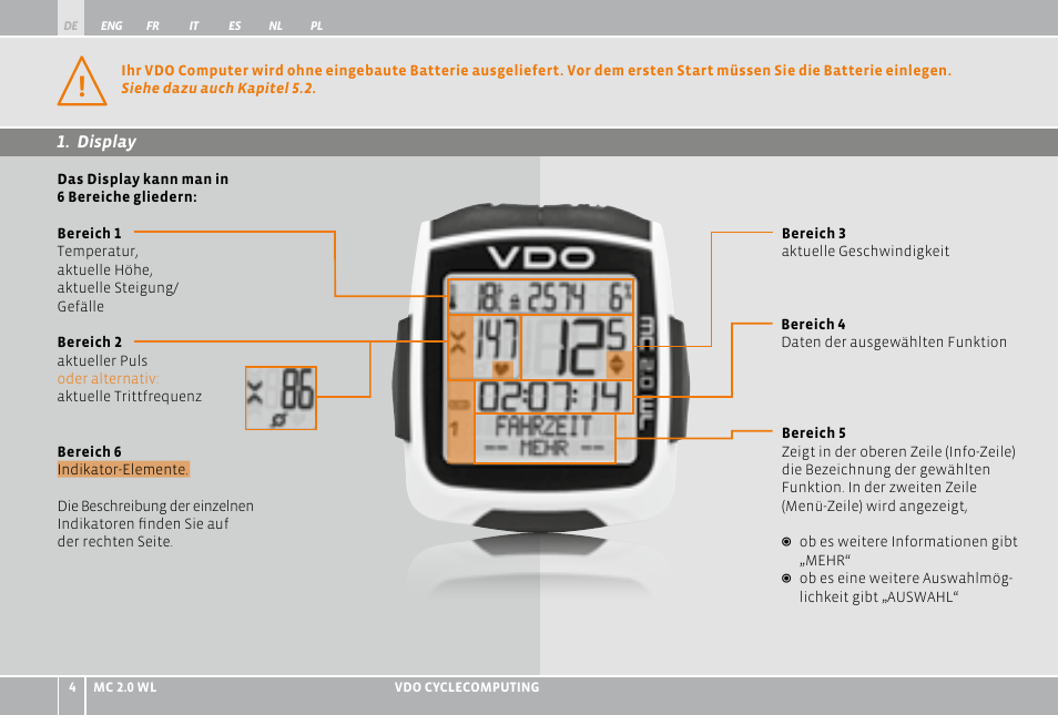 VDO WL MC 2.0 User Manual | Page 4 / 272