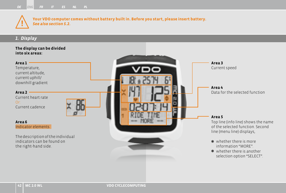 VDO WL MC 2.0 User Manual | Page 42 / 272