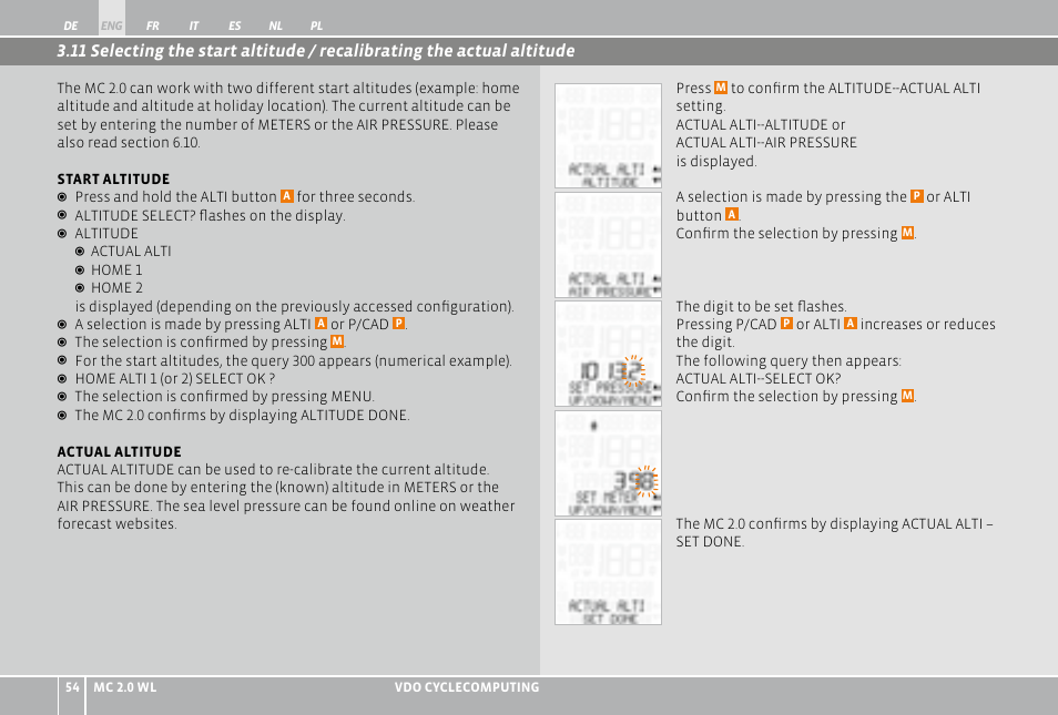 12 auto-starting/stopping the computer | VDO WL MC 2.0 User Manual | Page 54 / 272