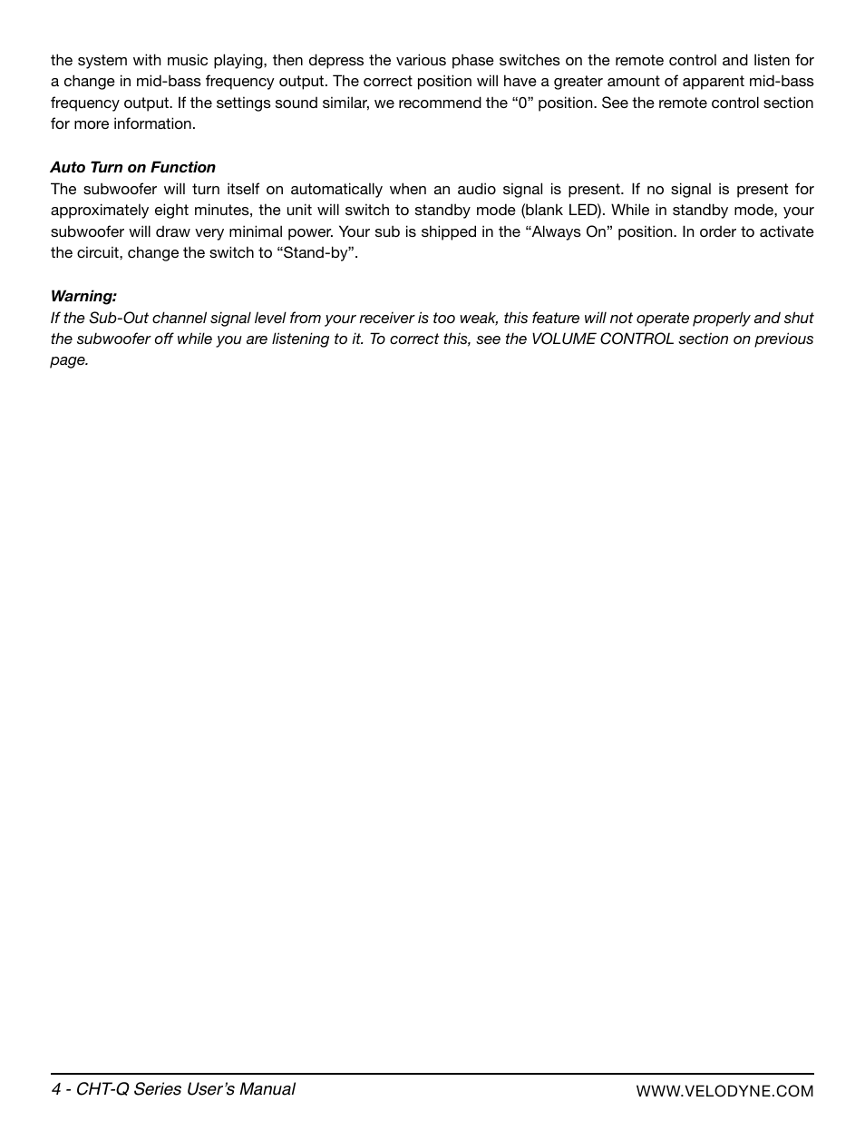 Velodyne CHT-Q Series User Manual | Page 10 / 26