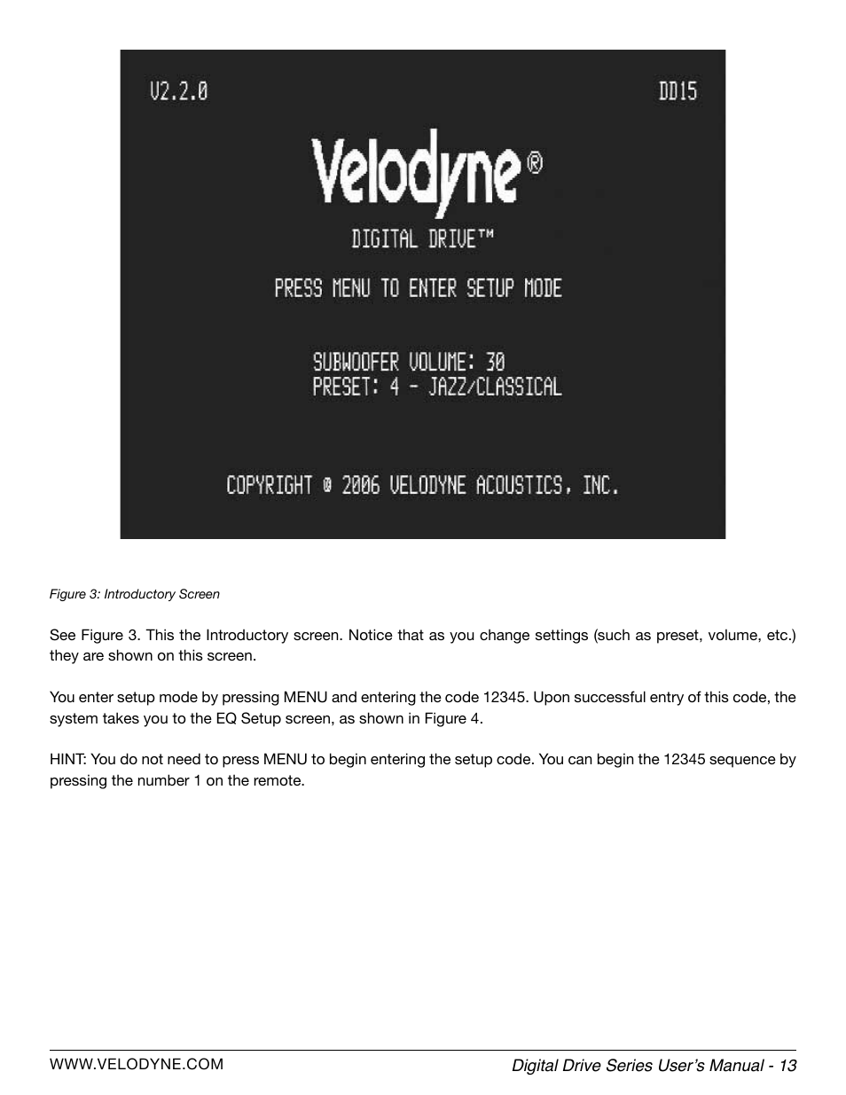 Velodyne Digital Drive Series User Manual | Page 19 / 54