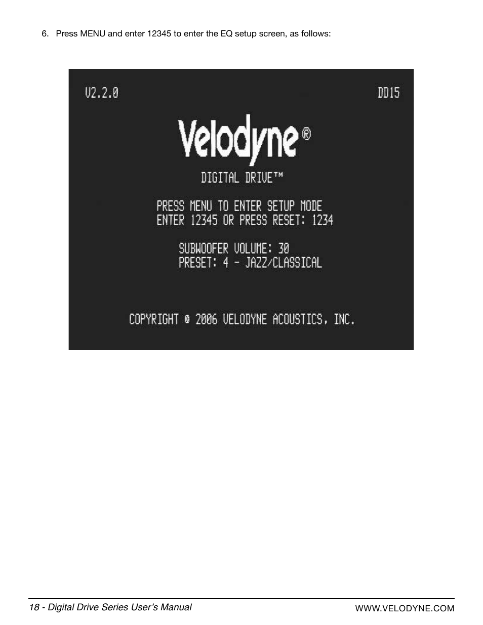 Velodyne Digital Drive Series User Manual | Page 24 / 54