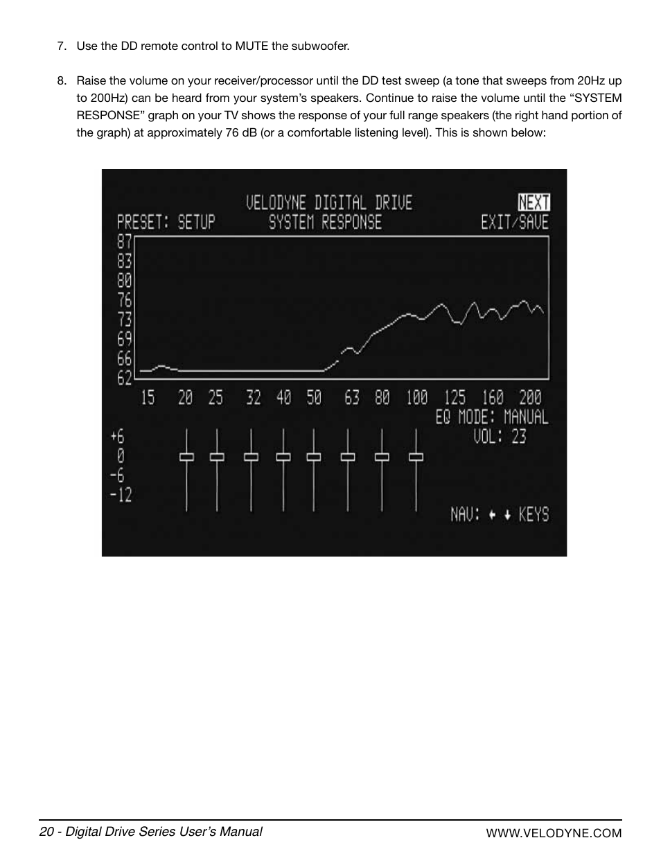 Velodyne Digital Drive Series User Manual | Page 26 / 54