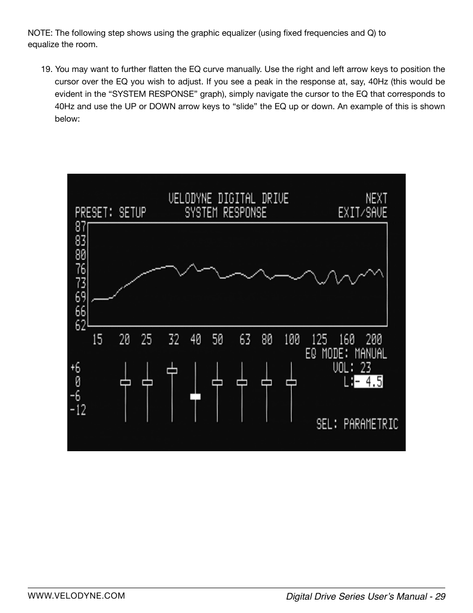 Velodyne Digital Drive Series User Manual | Page 35 / 54