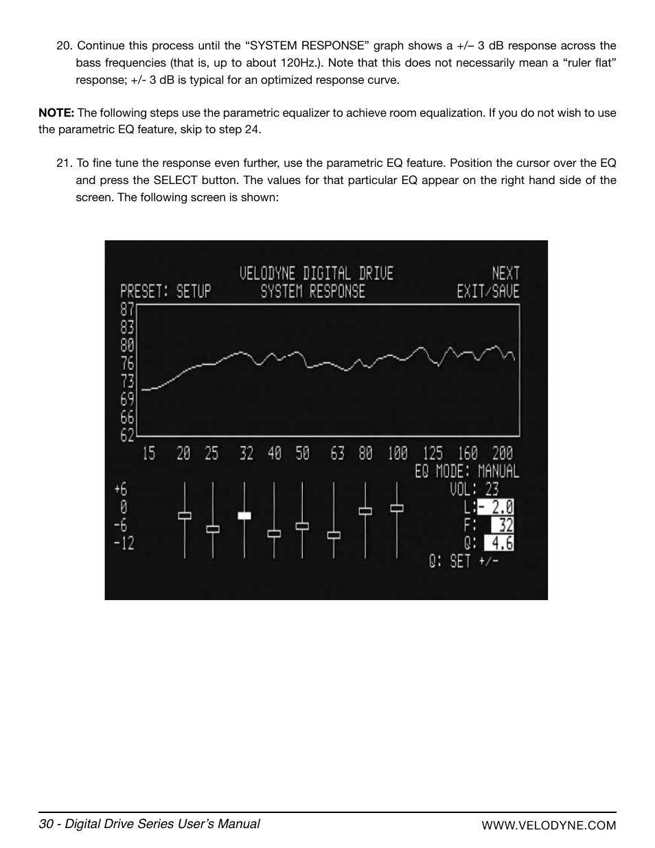Velodyne Digital Drive Series User Manual | Page 36 / 54