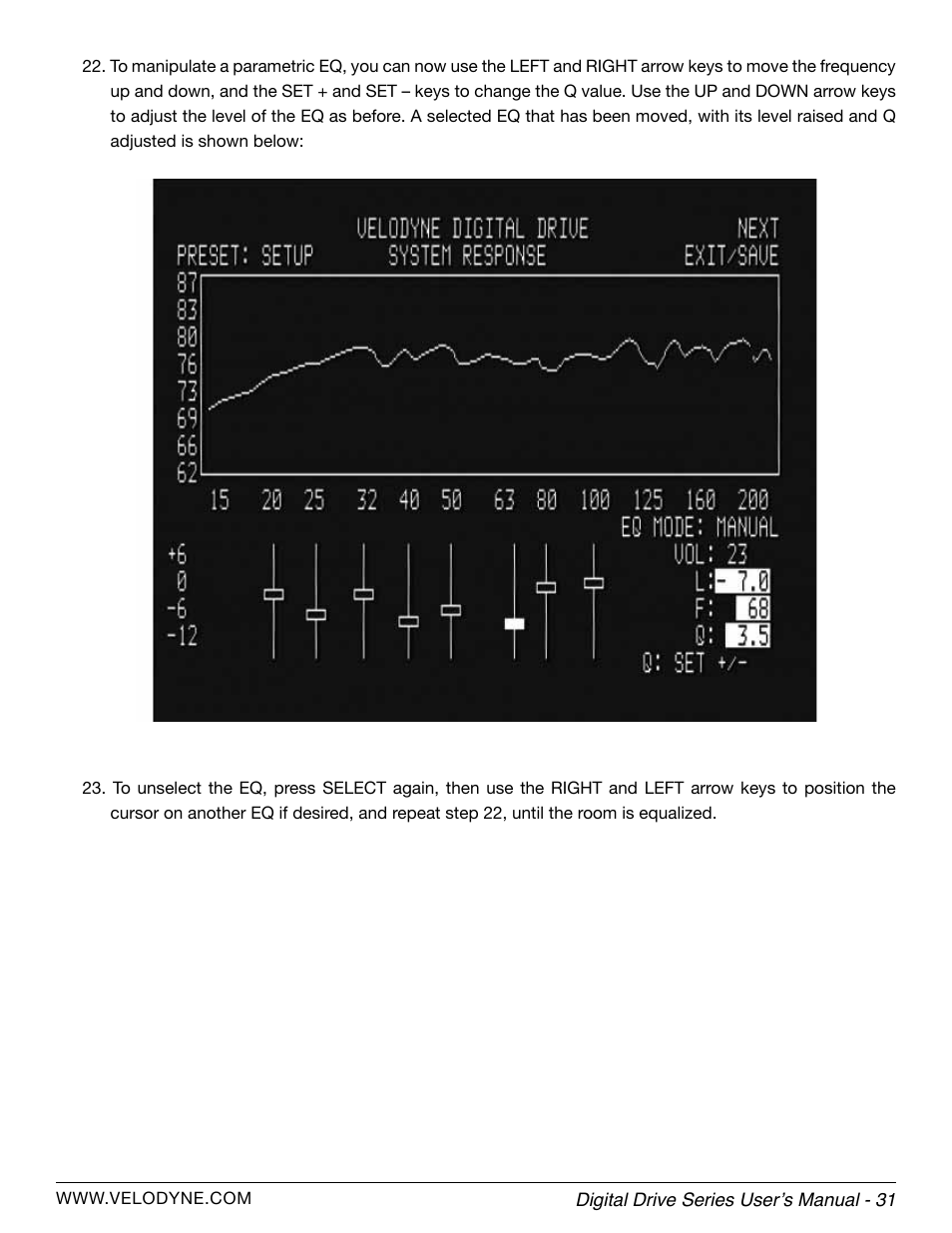 Velodyne Digital Drive Series User Manual | Page 37 / 54