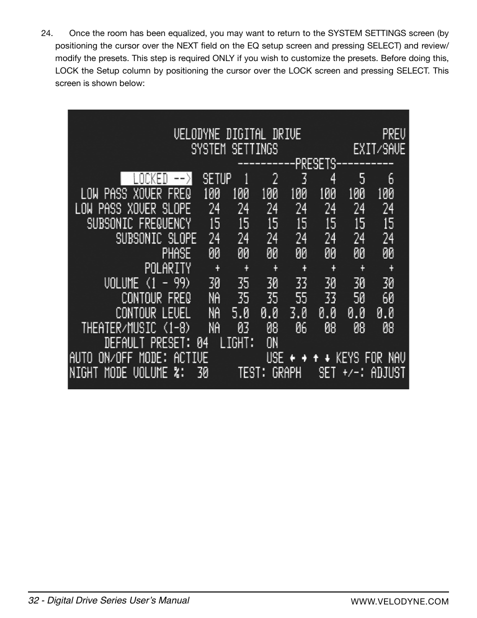 Velodyne Digital Drive Series User Manual | Page 38 / 54