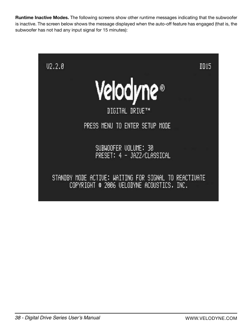 Velodyne Digital Drive Series User Manual | Page 44 / 54