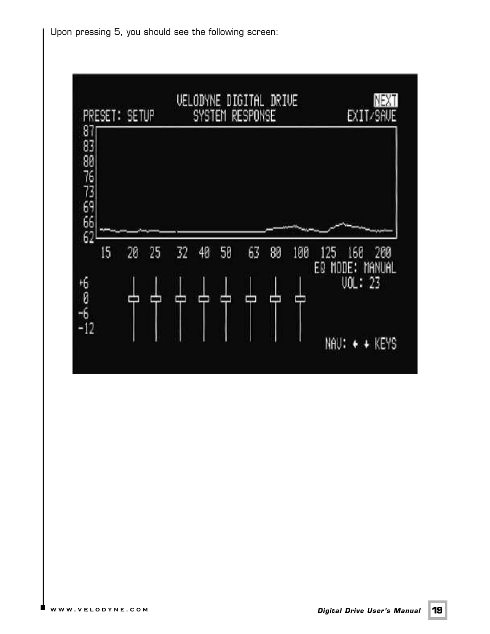 Velodyne Digital Drive 1812 Signature Edition User Manual | Page 25 / 57