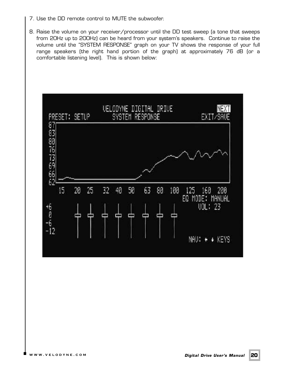 Velodyne Digital Drive 1812 Signature Edition User Manual | Page 26 / 57