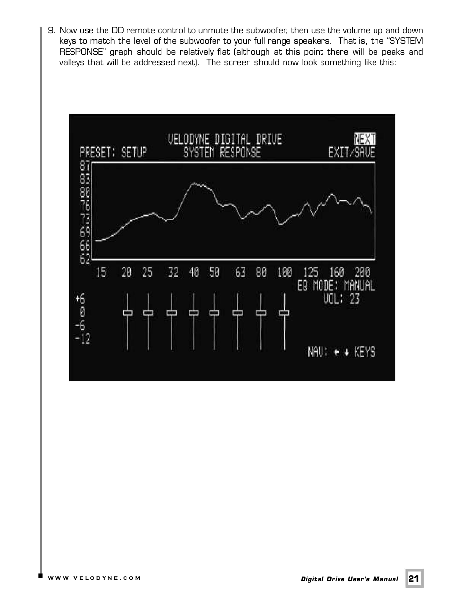 Velodyne Digital Drive 1812 Signature Edition User Manual | Page 27 / 57