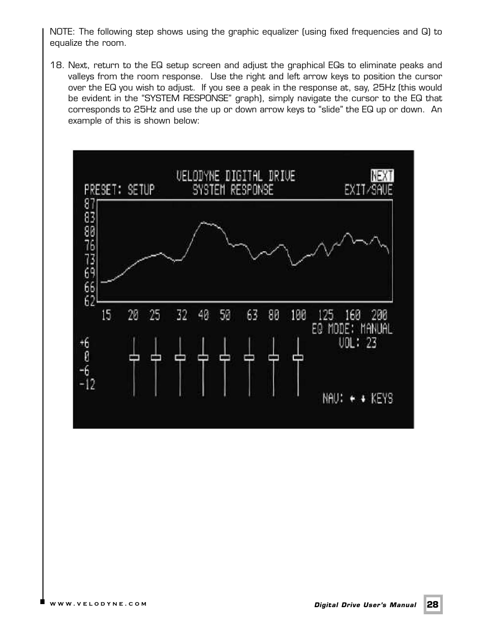Velodyne Digital Drive 1812 Signature Edition User Manual | Page 34 / 57