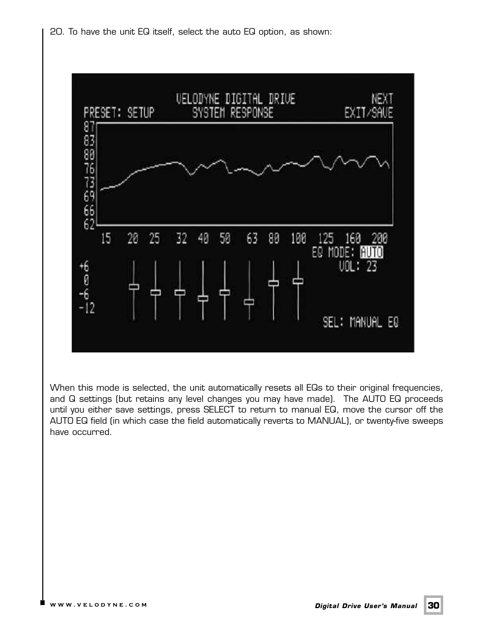 Velodyne Digital Drive 1812 Signature Edition User Manual | Page 36 / 57