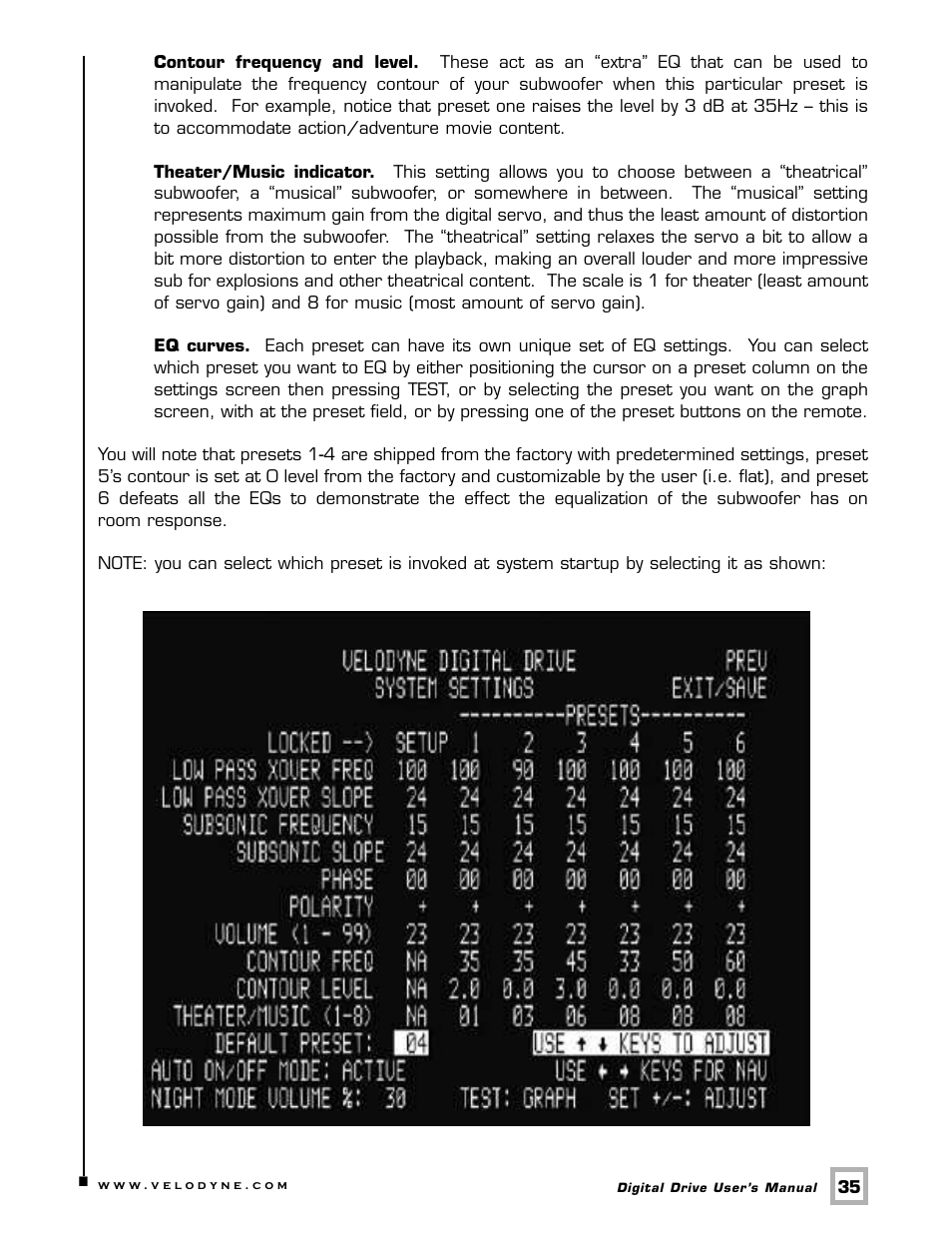 Velodyne Digital Drive 1812 Signature Edition User Manual | Page 41 / 57