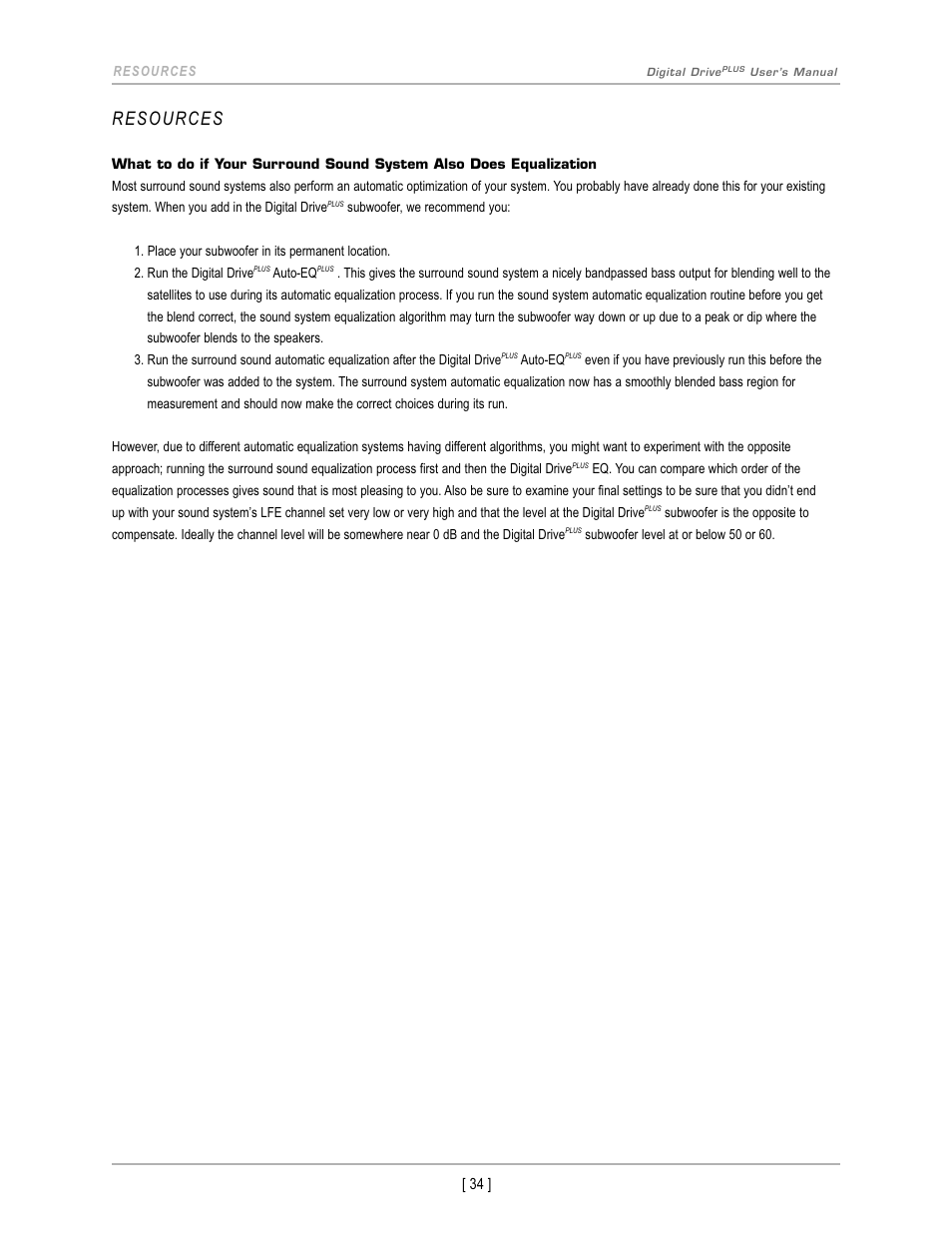 Resources | Velodyne Digital DrivePLUSSeries User Manual | Page 37 / 42