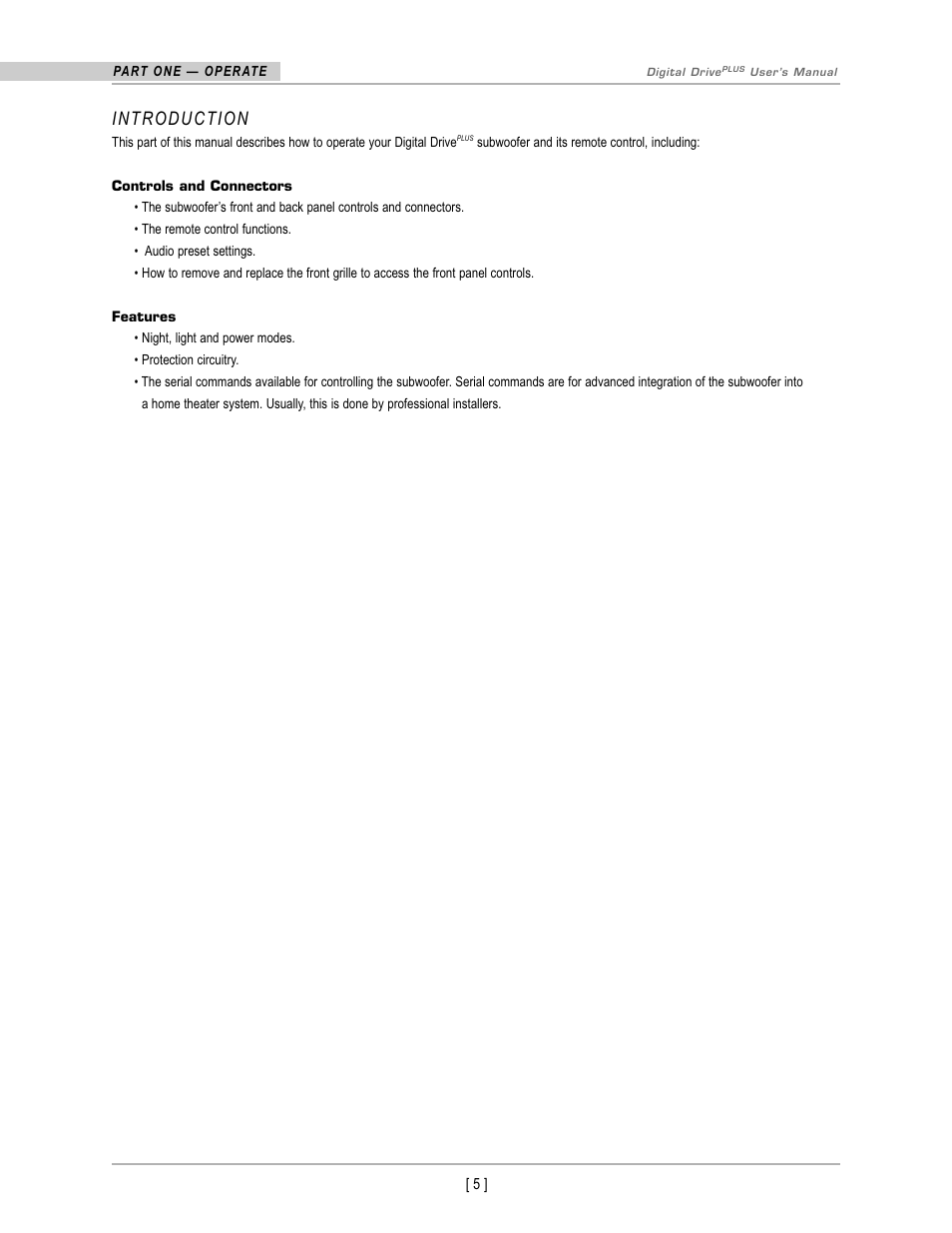 Introduction | Velodyne Digital DrivePLUSSeries User Manual | Page 8 / 42