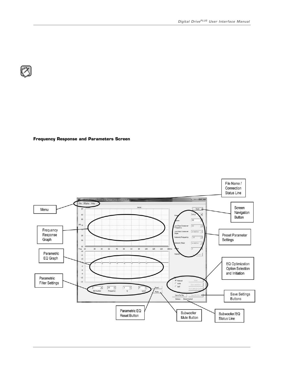 Digital drive, Windows setup program user interface | Velodyne Digital DrivePLUSSeries User Manual | Page 12 / 40