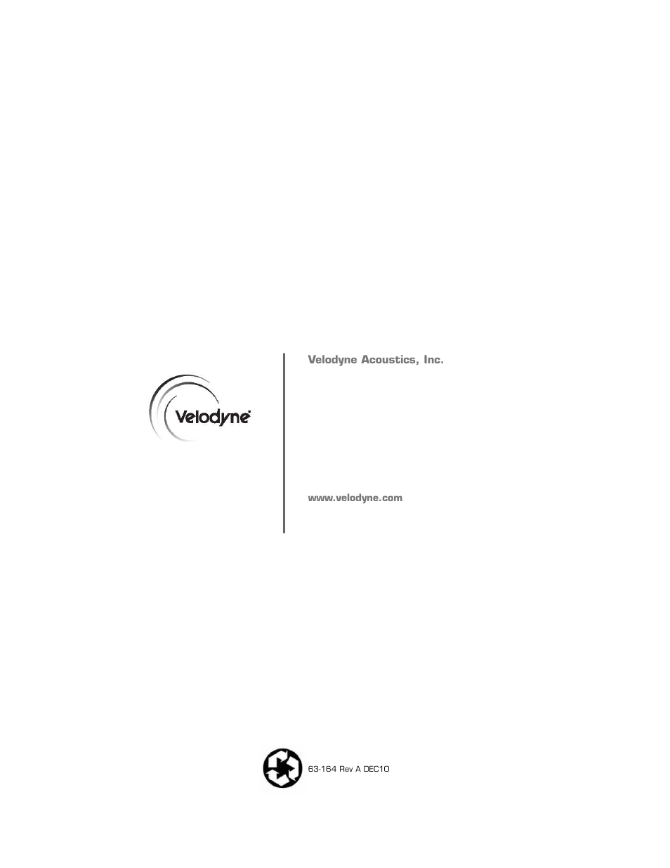 Velodyne Digital DrivePLUSSeries User Manual | Page 40 / 40